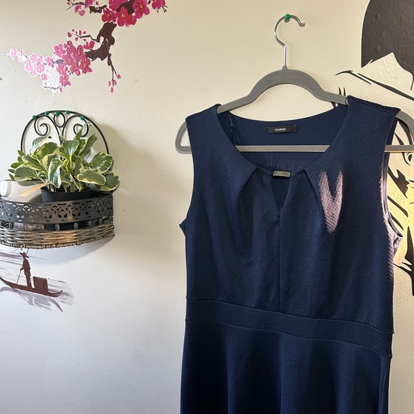 Deep Blue Midi Dress - Picture 4 of 7